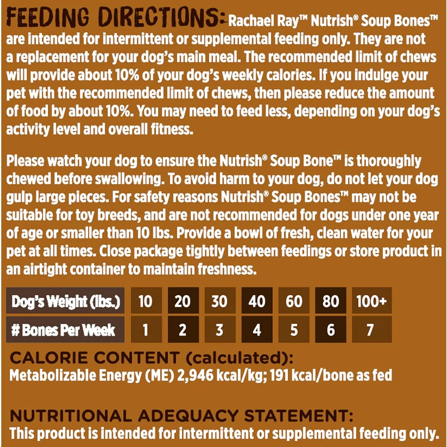 Rachael Ray Nutrish Soup Bones Dog Treats, Chicken & Veggies Flavor, 11 Bones (Pack of 4)