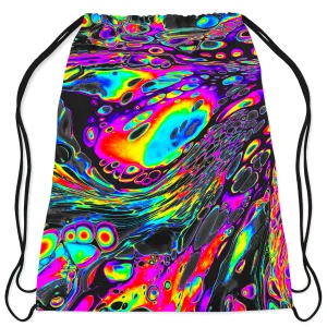 Rainbow Magma Drawstring Bag