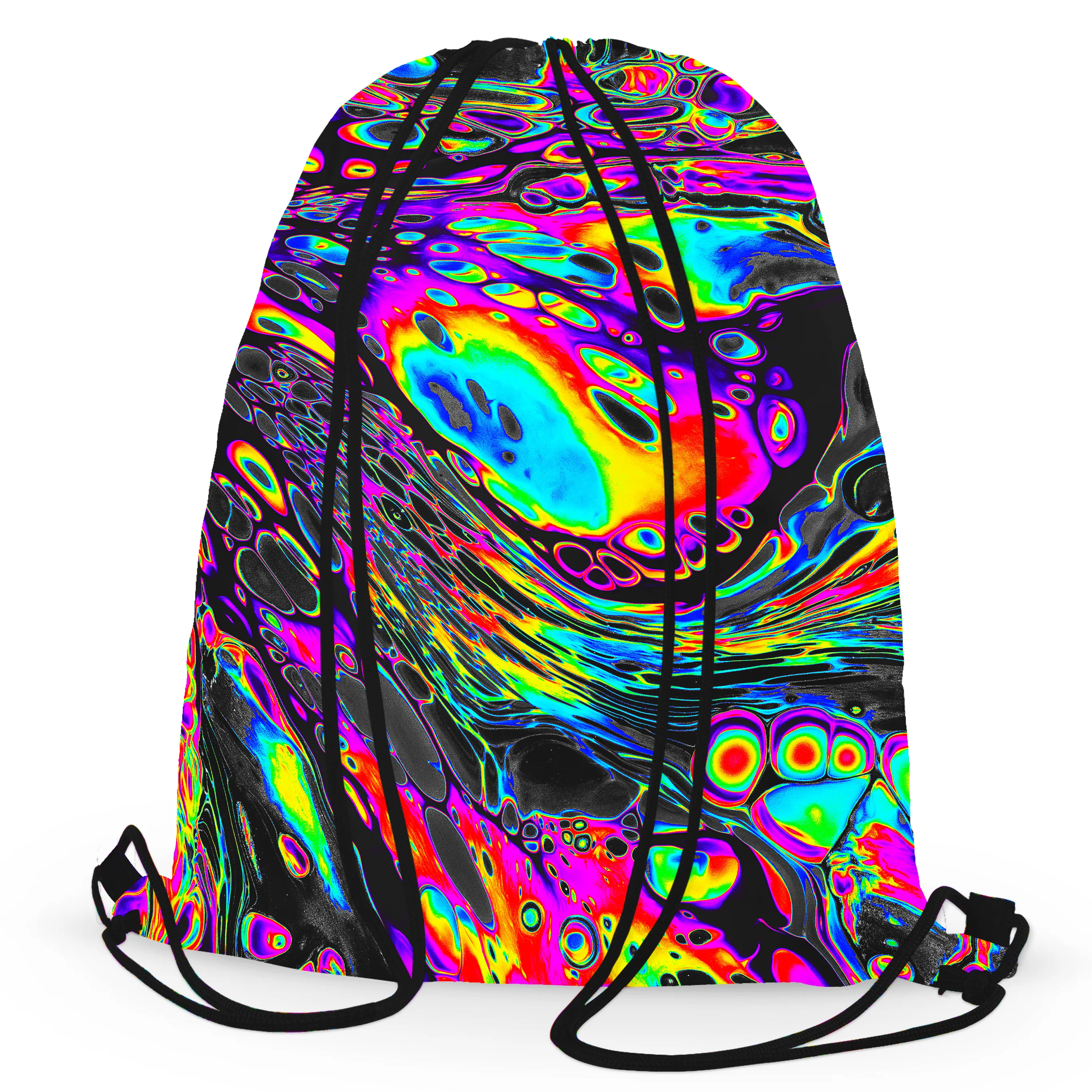 Rainbow Magma Drawstring Bag