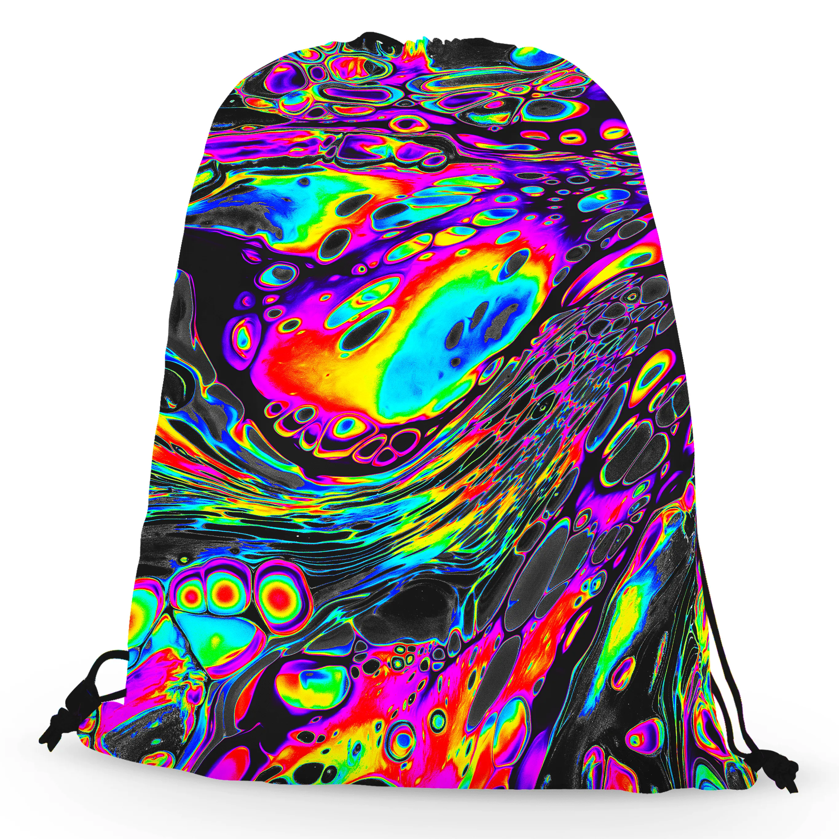 Rainbow Magma Drawstring Bag