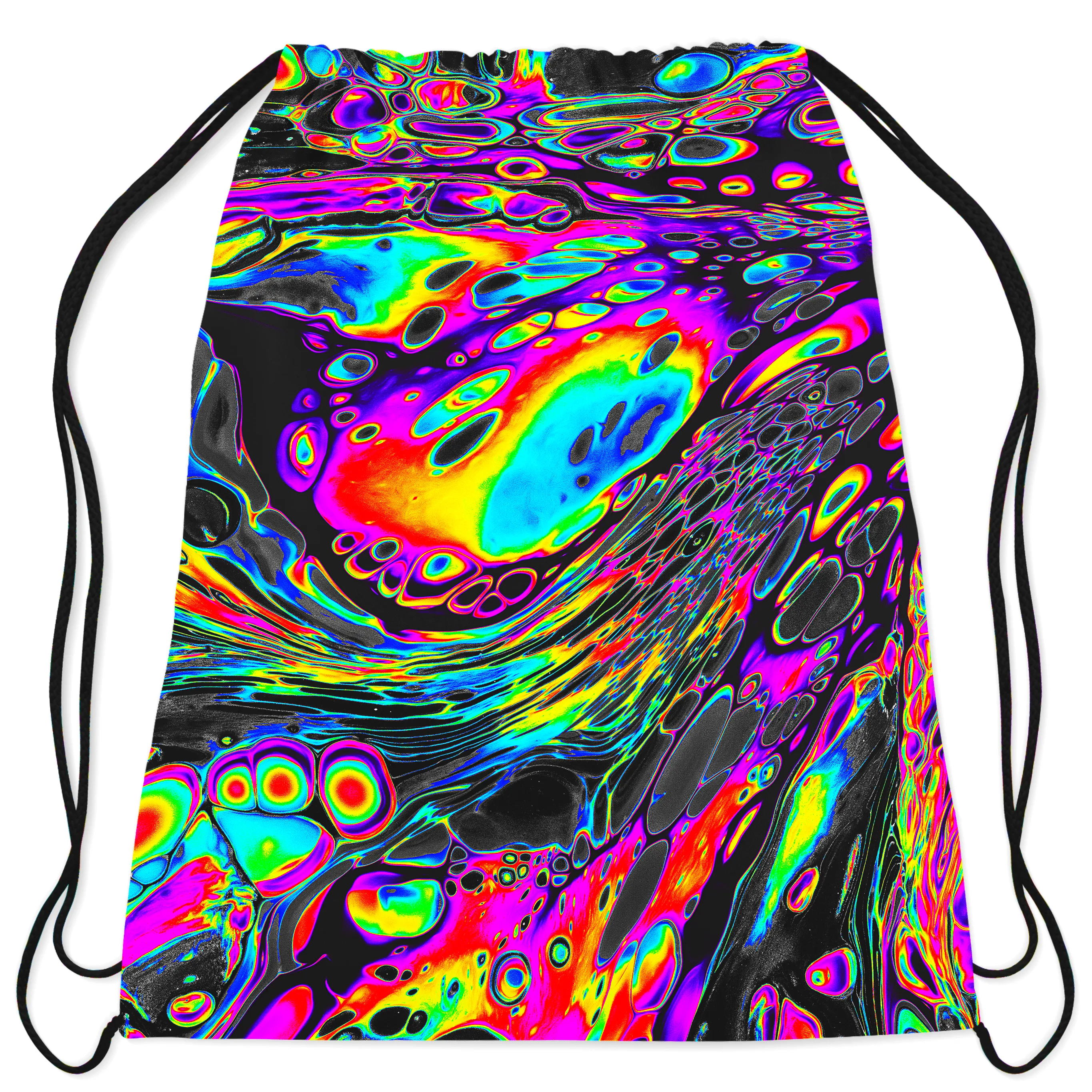 Rainbow Magma Drawstring Bag