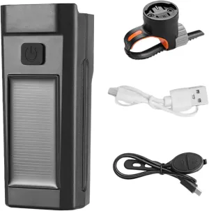 Rechargeable Cycling Light | USB Lights for Night Routes with Handlebar Mount, Adjustable Lamp with Horn, Waterproof Safe Equipment for Handlebar Lighting