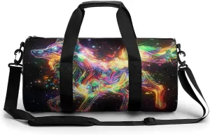 Red Eyeball Gym Bag Unisex Duffle Bags Crossbody Handbags for Workout Weekender Overnight Travel