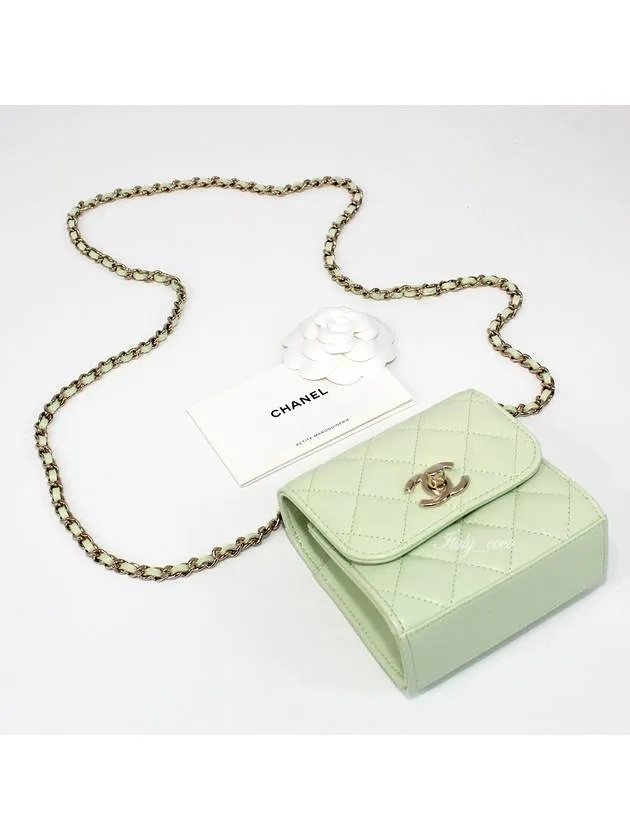 Responsive Logo CC Leather Melona Mini Cross High-precision Chanel Chain Bag