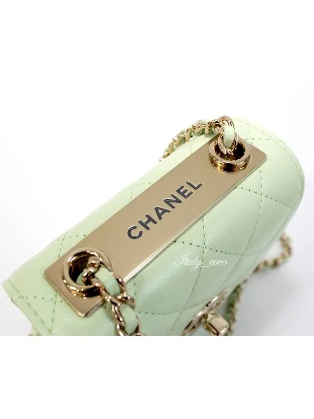 Responsive Logo CC Leather Melona Mini Cross High-precision Chanel Chain Bag
