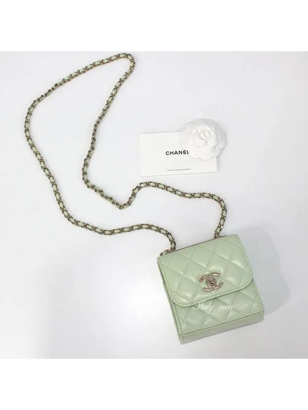 Responsive Logo CC Leather Melona Mini Cross High-precision Chanel Chain Bag