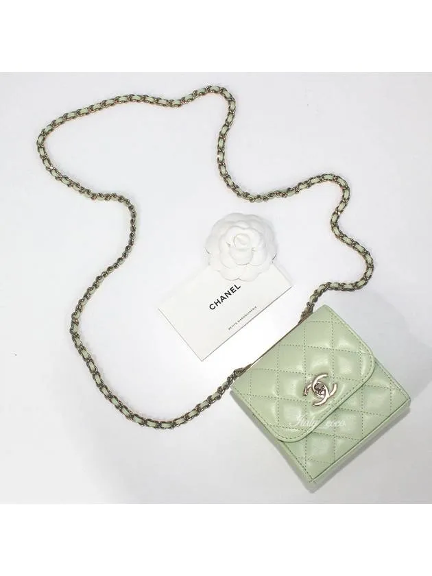 Responsive Logo CC Leather Melona Mini Cross High-precision Chanel Chain Bag