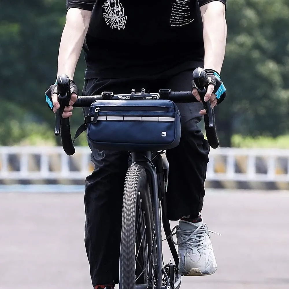 Rhinowalk Bike Bag Waterproof Bike Handlebar Bag,Bike Basket Bicycle Front Bag Shoulder Bag Waist Bag for Sport Bicycle Professional Cycling Accessories