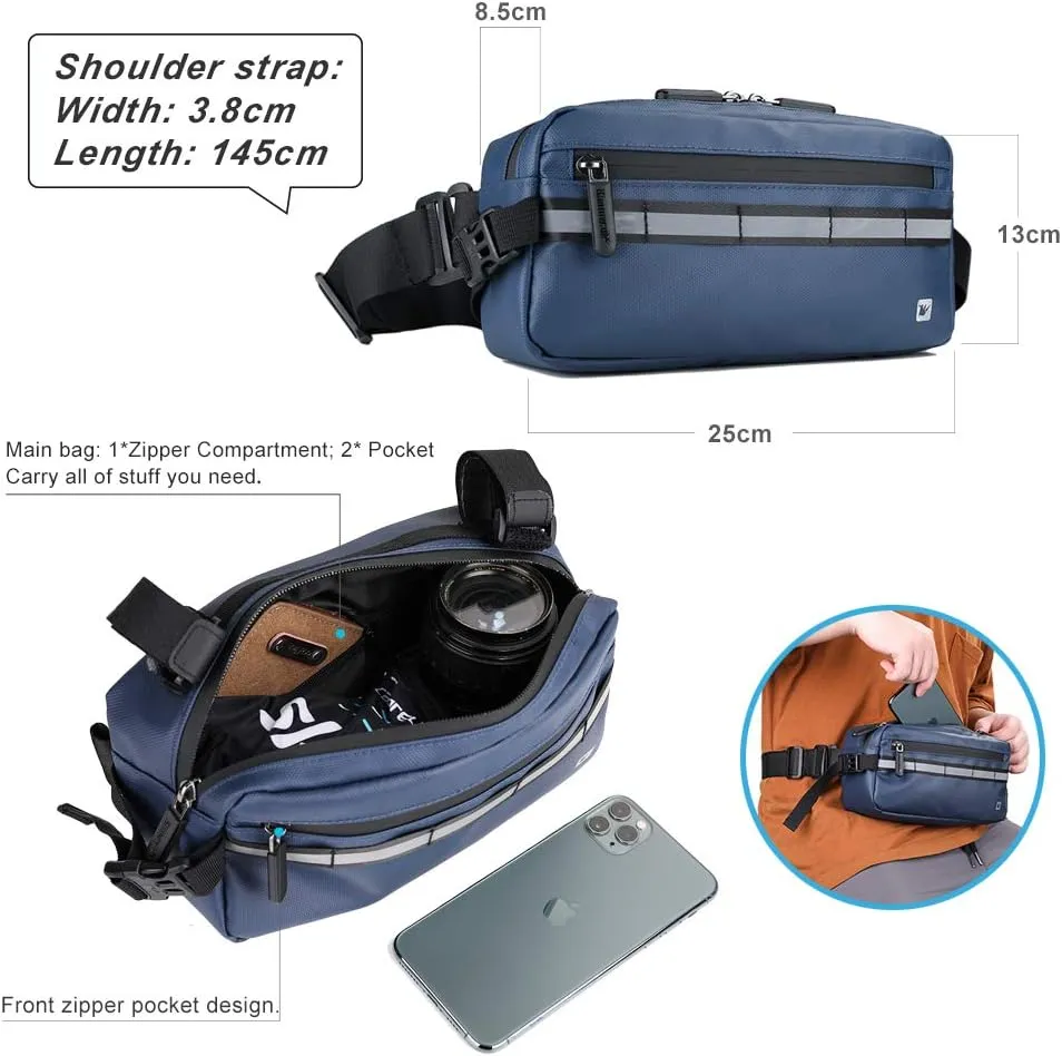 Rhinowalk Bike Bag Waterproof Bike Handlebar Bag,Bike Basket Bicycle Front Bag Shoulder Bag Waist Bag for Sport Bicycle Professional Cycling Accessories