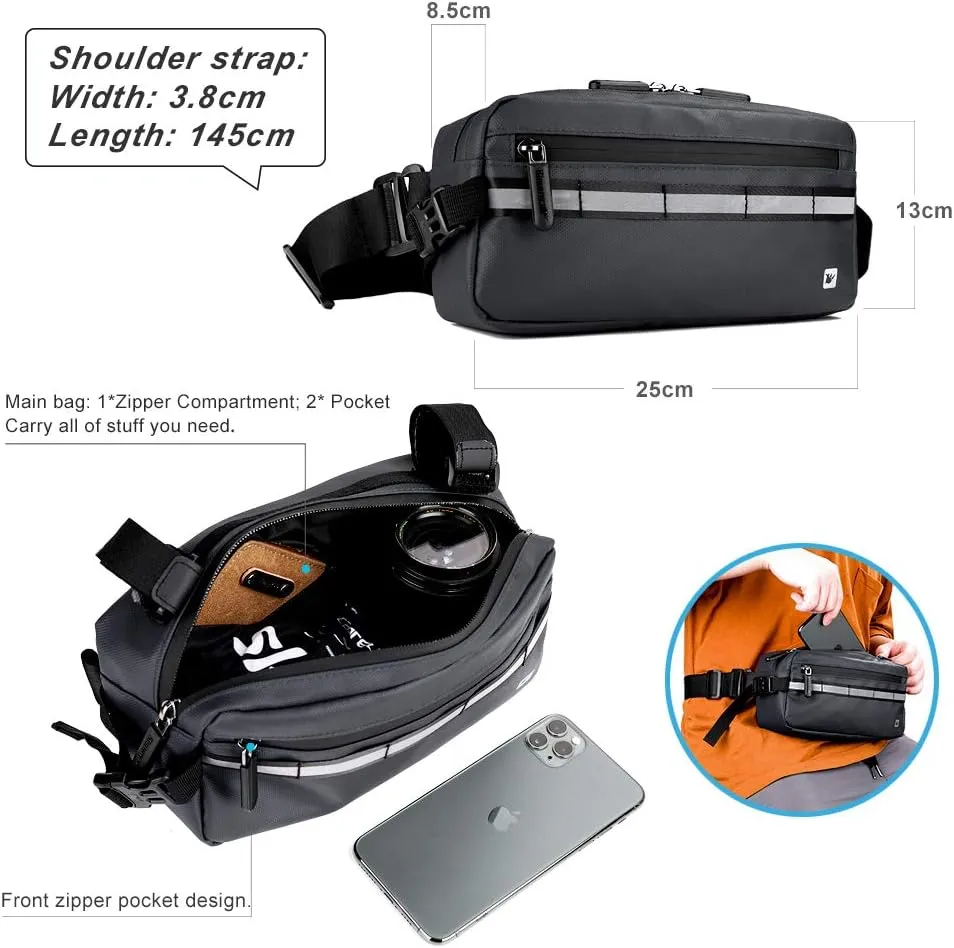 Rhinowalk Bike Bag Waterproof Bike Handlebar Bag,Bike Basket Bicycle Front Bag Shoulder Bag Waist Bag for Sport Bicycle Professional Cycling Accessories