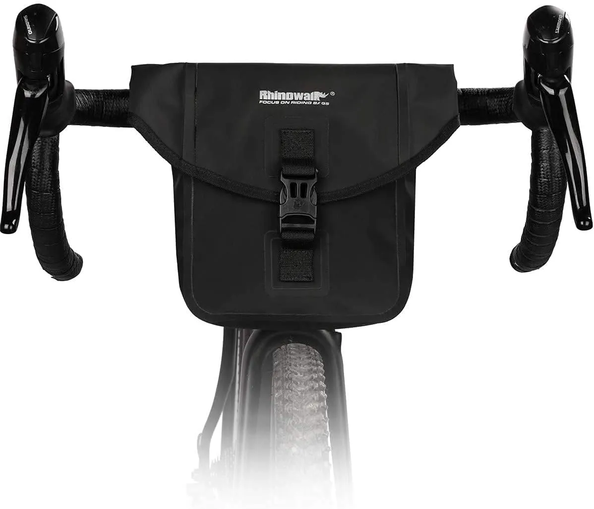 Rhinowalk Bike Handlebar Bag Bicycle Front Frame Bag 3L Waterproof Pannier Pack Shoulder Bag for Mountain Bike, Road Bicycle