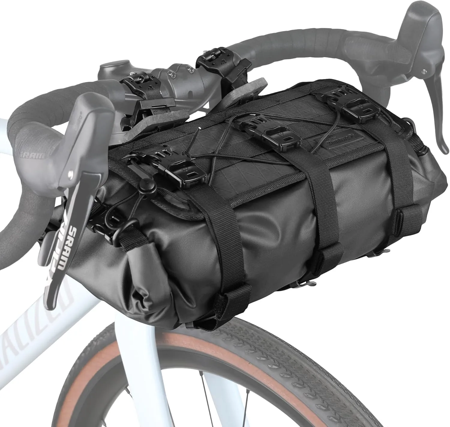 Rhinowalk Bike Handlebar Bag Waterproof 8-13L Front Bike Bag Shoulder Bag Storage Bikepacking