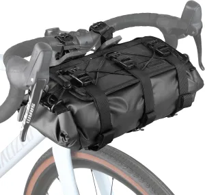 Rhinowalk Bike Handlebar Bag Waterproof 8-13L Front Bike Bag Shoulder Bag Storage Bikepacking