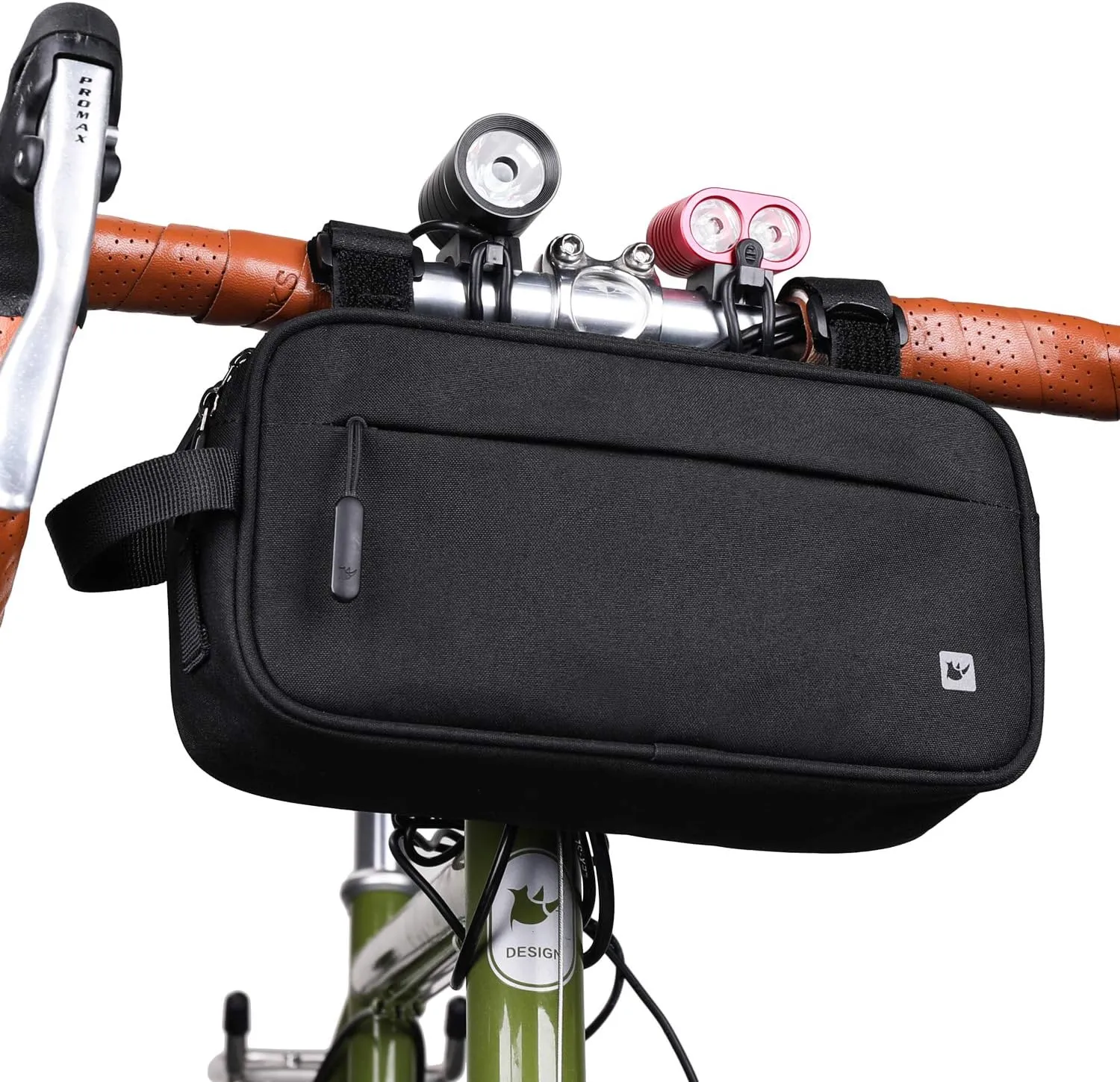 Rhinowalk Multifunction Bike Handlebar Bag Front Bag 3L Bicycle Frame Bag Waterproof Shoulder Bag Handbag Waist Bag