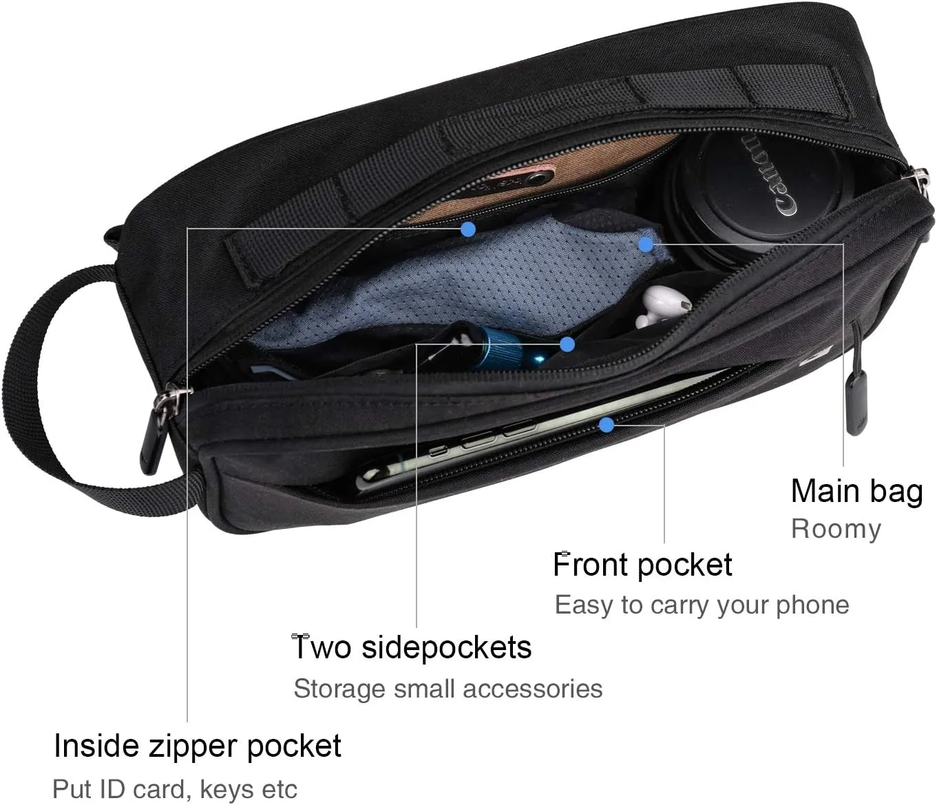 Rhinowalk Multifunction Bike Handlebar Bag Front Bag 3L Bicycle Frame Bag Waterproof Shoulder Bag Handbag Waist Bag