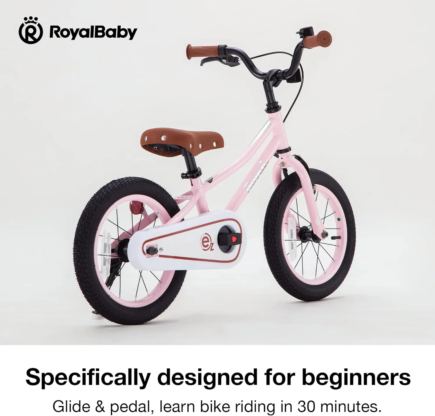 RoyalBaby Kids Bike, Terra EZ Balance to Pedal Convertable Bicycle, 14 16 18 Inch Easy Learn Balancing to Biking Boys Girls Ages 3-9 Years Beginners