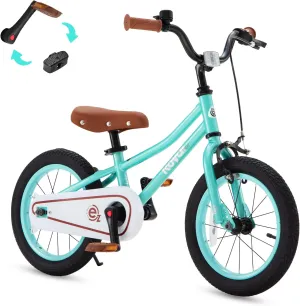 RoyalBaby Kids Bike, Terra EZ Balance to Pedal Convertable Bicycle, 14 16 18 Inch Easy Learn Balancing to Biking Boys Girls Ages 3-9 Years Beginners