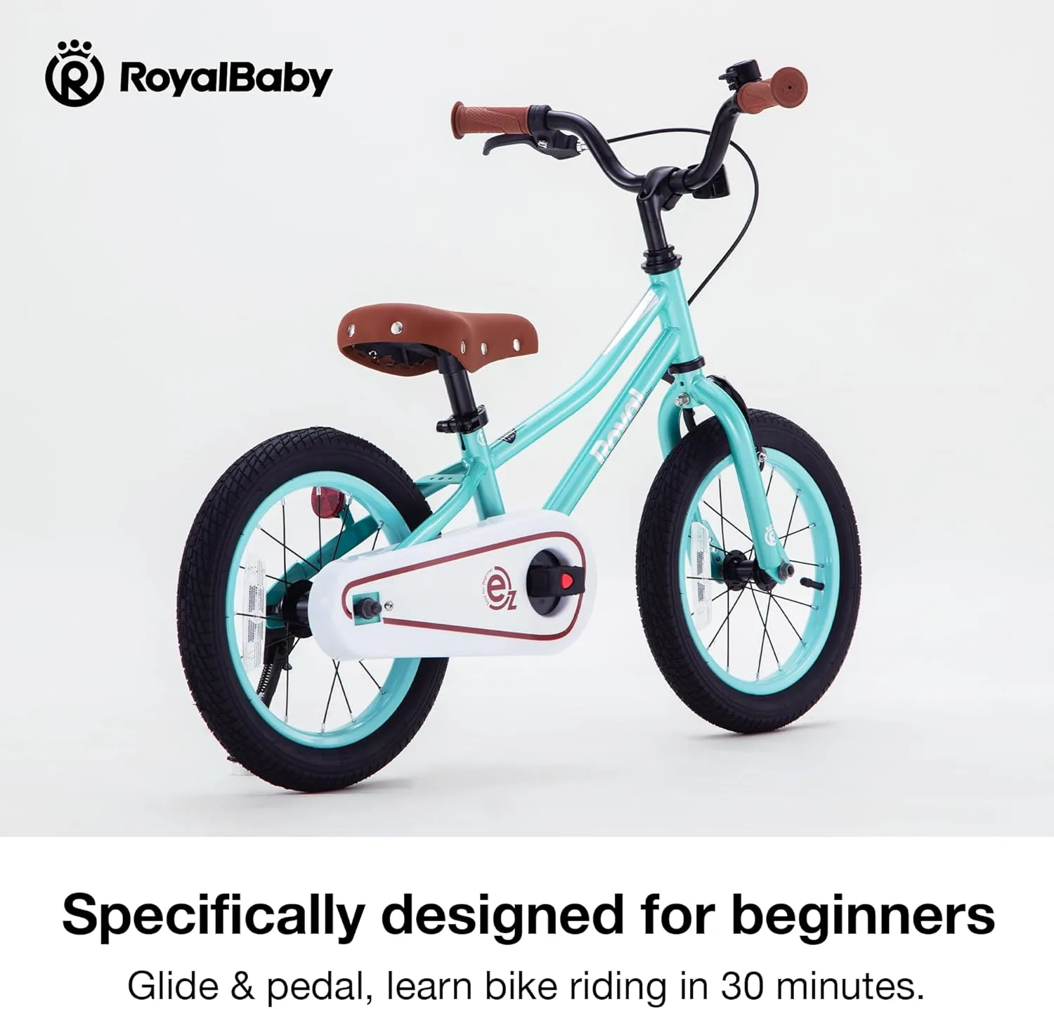 RoyalBaby Kids Bike, Terra EZ Balance to Pedal Convertable Bicycle, 14 16 18 Inch Easy Learn Balancing to Biking Boys Girls Ages 3-9 Years Beginners