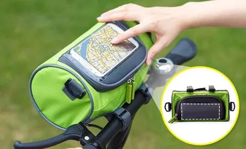 RoyaleGlow Multifunctional Touchscreen Handlebar Bag