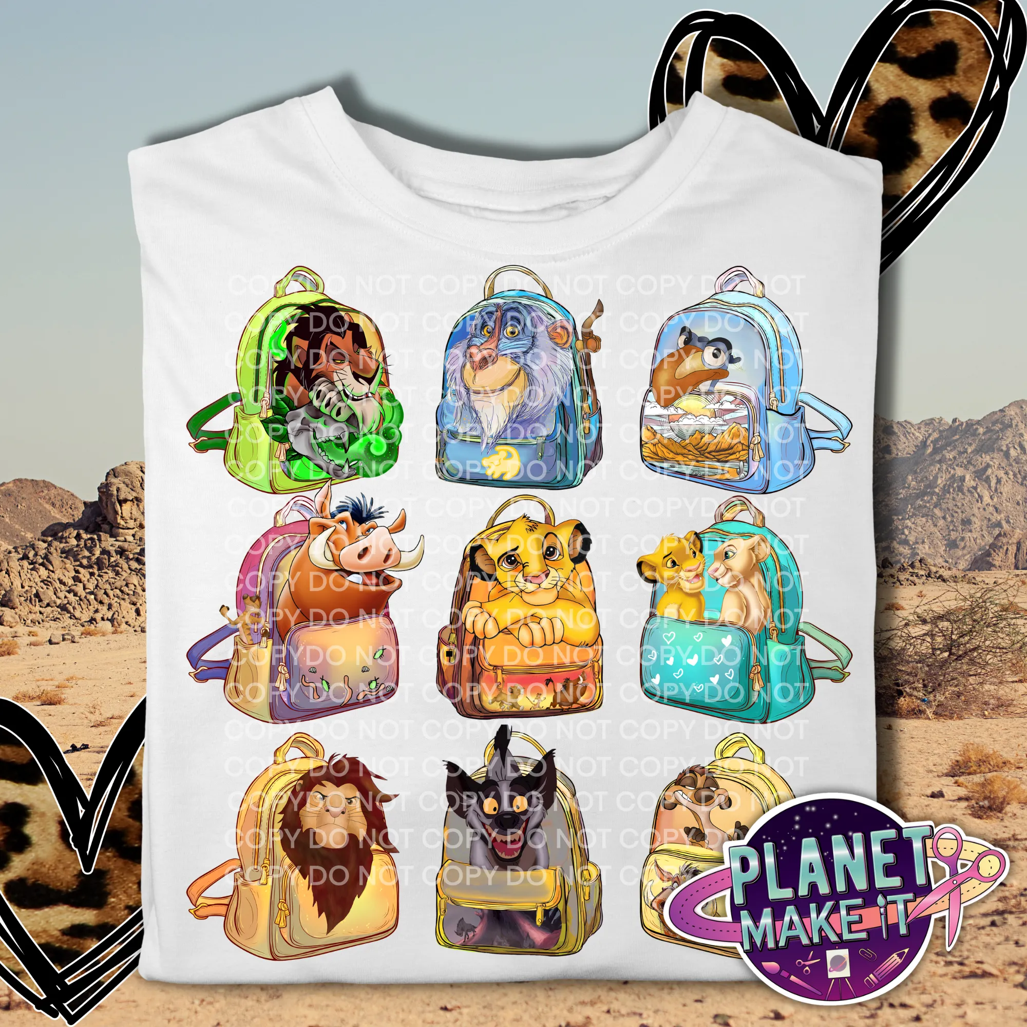 Safari Backpacks - Plush Hoodie