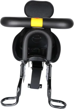 Safety-Bike Seat for Boys and Girls Quick Dismount 8m-6y 100kg with Handrail Adjustable Beam Rainproof Comfortable 32cm Min Distance