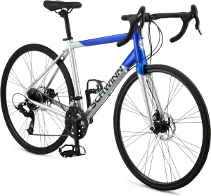 Schwinn Phocus 1.6 Disc Road Bike, 700c Bike for Men and Women, 16-Speed Road Bicycle, Lightweight Aluminum Frame, Alloy Carbon Fork, Disc Brakes, Aerodynamic Riding Position, Bikes for Adults