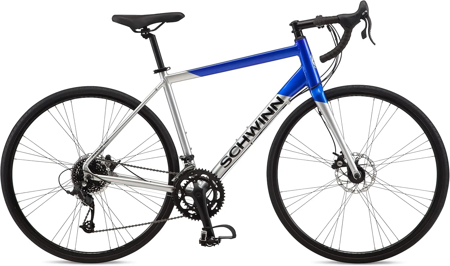 Schwinn Phocus 1.6 Disc Road Bike, 700c Bike for Men and Women, 16-Speed Road Bicycle, Lightweight Aluminum Frame, Alloy Carbon Fork, Disc Brakes, Aerodynamic Riding Position, Bikes for Adults
