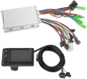 Scooter Motor Controller, 24V 36V 48V 250W 350W 15A Bike LCD Display Water Proof Motor Brushless Controller Kit for 22mm 0.87in Handlebar ElectricBicycles