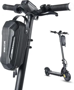 Scooter Storage Bag, Quick Release 2L Capacity Scooter Handlebar Bag for Carrying Charger Tools Repair Tools with Waterproof Hardshell, Compatible with Scooters, Bikes, Segway Ninebot and NIU