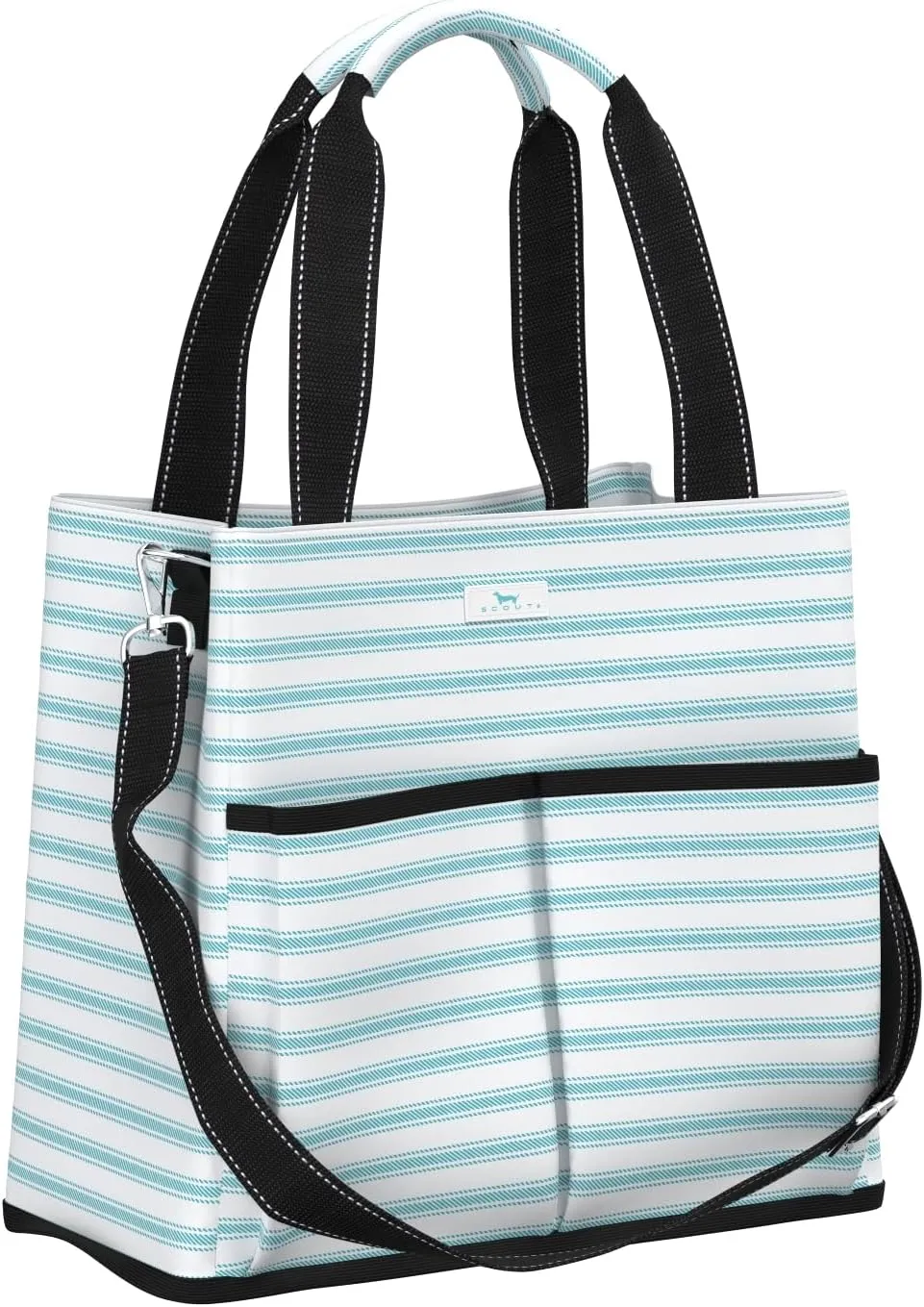 SCOUT Baby Bag, On Board Travel Bag, Handbags For Women, Coated Cotton Fabric, Removable & Adjustable Crossbody Strap, Compartments For Stroller Organizer, Tote Bag, Zipper Pockets