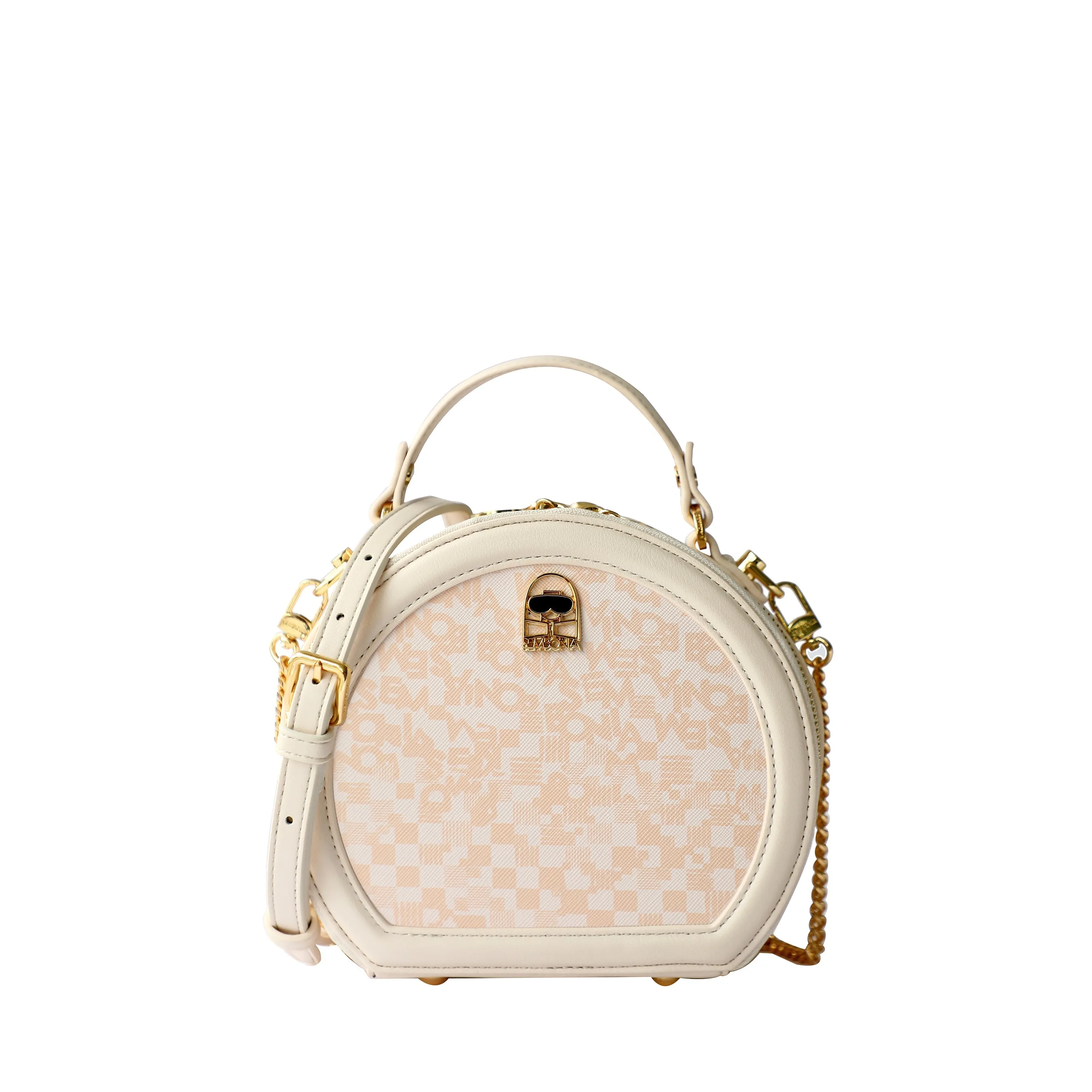 SEMBONIA Roulley Monogram Print Crossbody Bag 0603792-306S