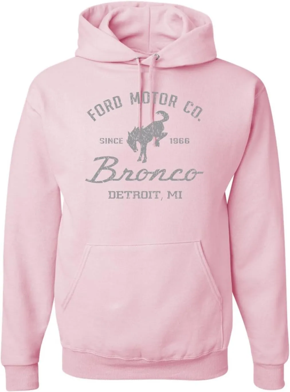 Shark & Hammer Ford Motor Co Detroit Michigan, Classic Bronco 1966 Cars and Trucks Hoodie Sweatshirt