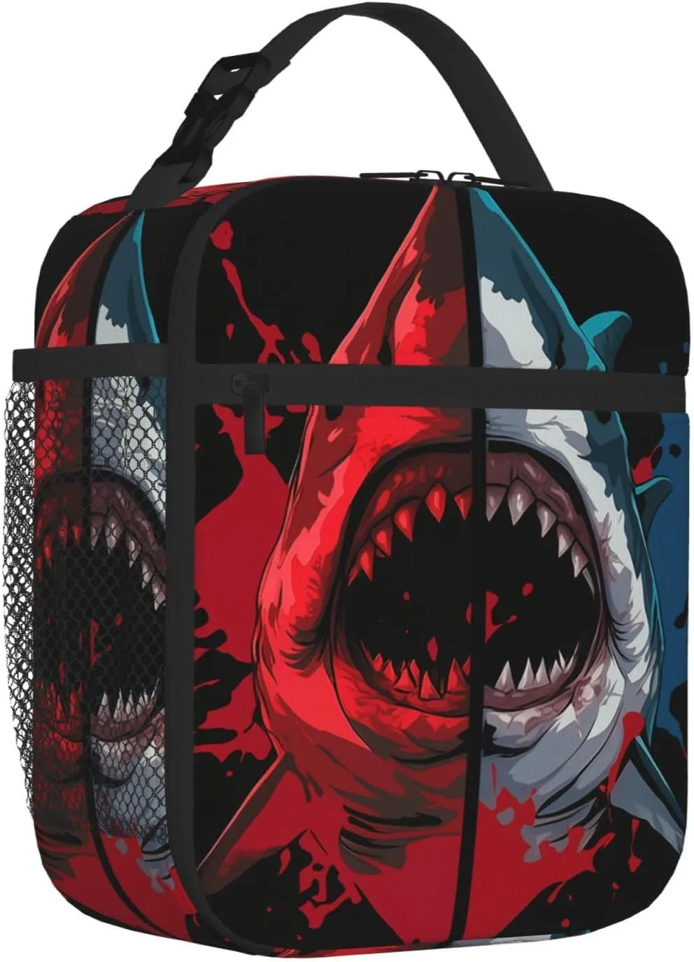 Shark Lunch Box Shark Lunch Boxes Bag Reusable Insulated Lunch Boxes Tote Bag Cooler Sack Food Handbags With Handle Portable Kit Waterproof Cooler Bag For Boys Girls Men Women School Work Picnic