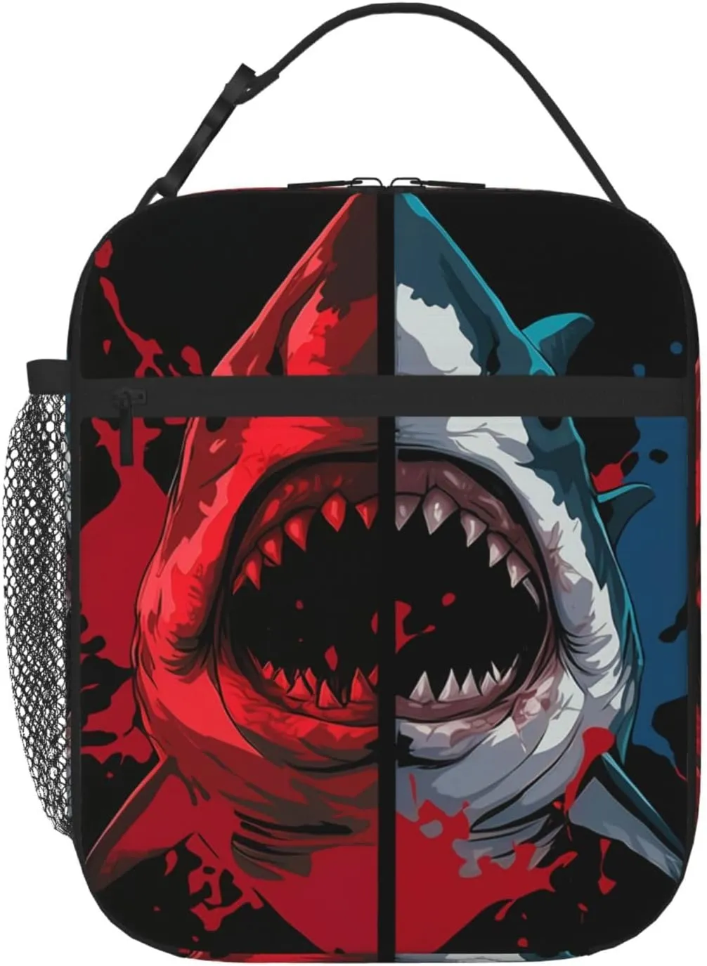Shark Lunch Box Shark Lunch Boxes Bag Reusable Insulated Lunch Boxes Tote Bag Cooler Sack Food Handbags With Handle Portable Kit Waterproof Cooler Bag For Boys Girls Men Women School Work Picnic