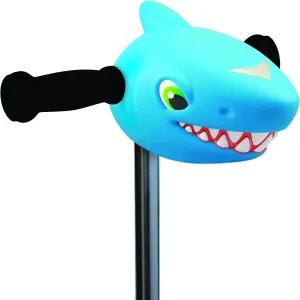 Shark Scooter Head: Scooter Head for Personalising Children's Scooters - from 3 Years - Shark Head Handlebar in Blue, Red and Silver - Kids Scooter Accessories for Boys