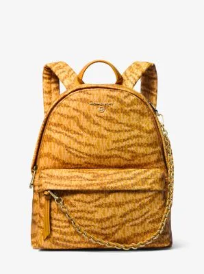 Slater Medium Animal Print Logo Backpack