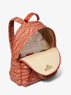 Slater Medium Animal Print Logo Backpack
