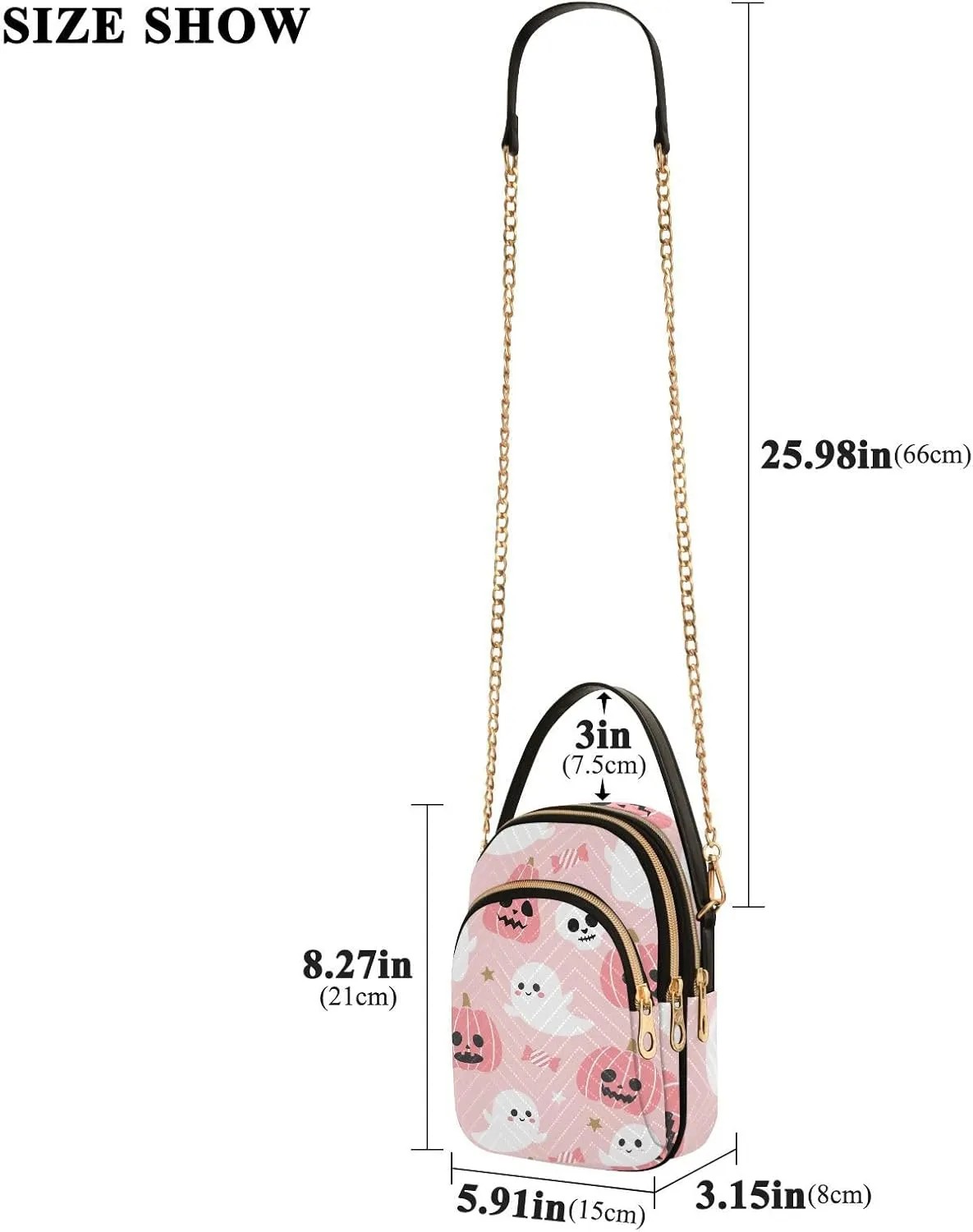 Small Cross body Bags for Women Quilted Crossbody Cell Phone Shoulder Purse Handbags Wallet Detachable Chain Bag