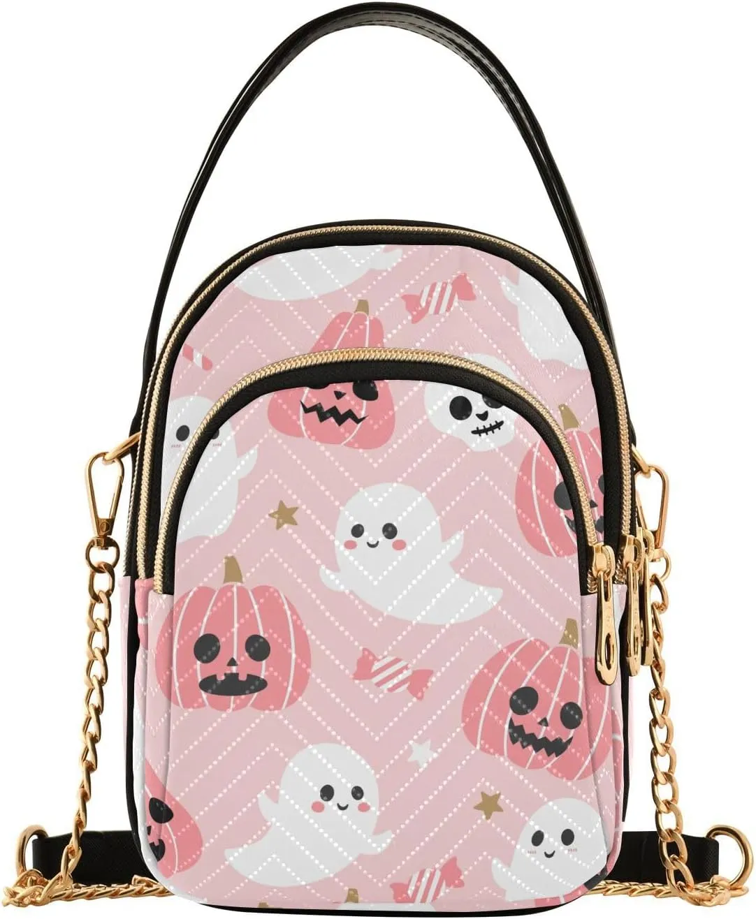 Small Cross body Bags for Women Quilted Crossbody Cell Phone Shoulder Purse Handbags Wallet Detachable Chain Bag