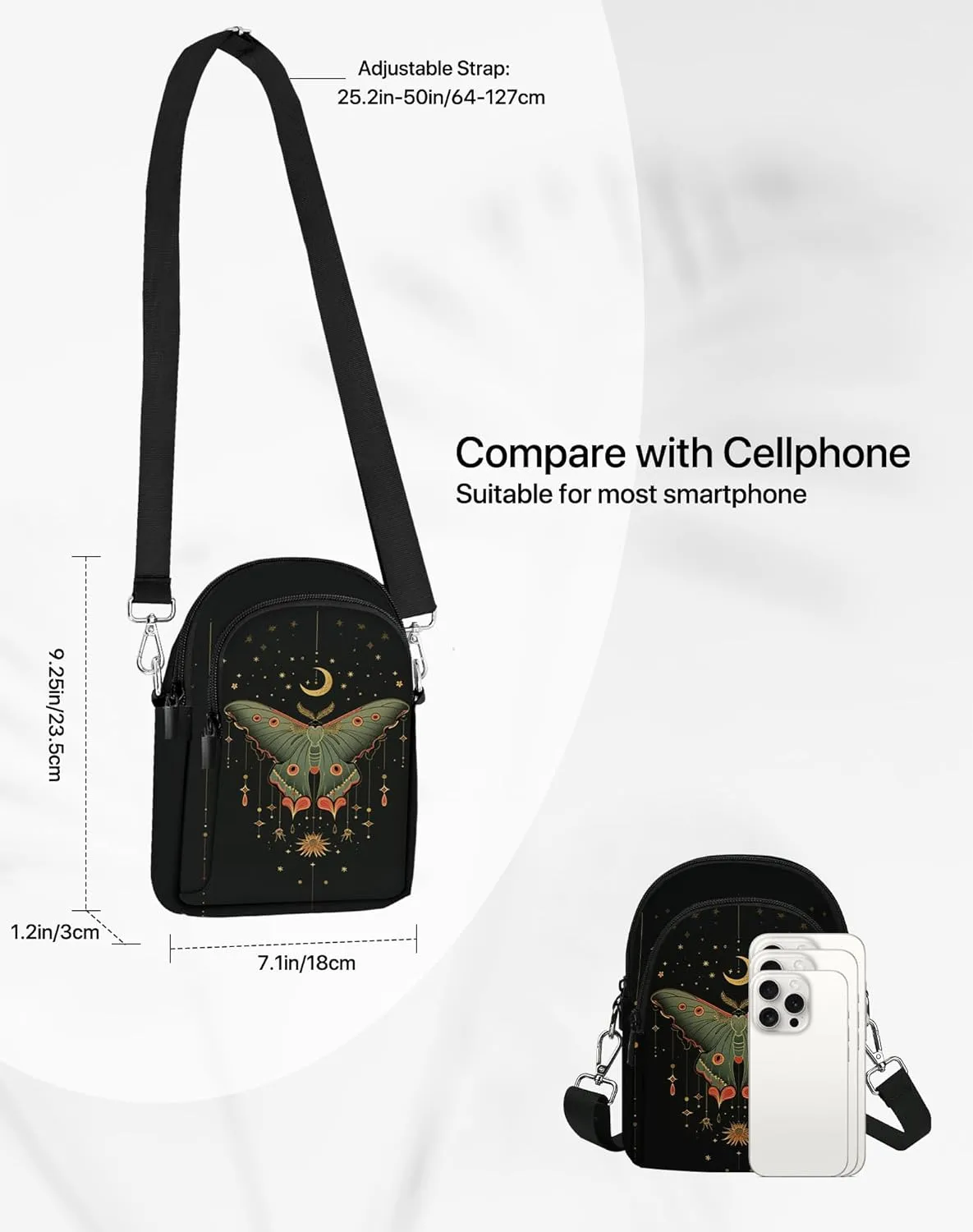 Small Crossbody Bags for Women Casual Cell Phone Purse Lightweight Crossbody Purses Fashion with Adjustable Strap