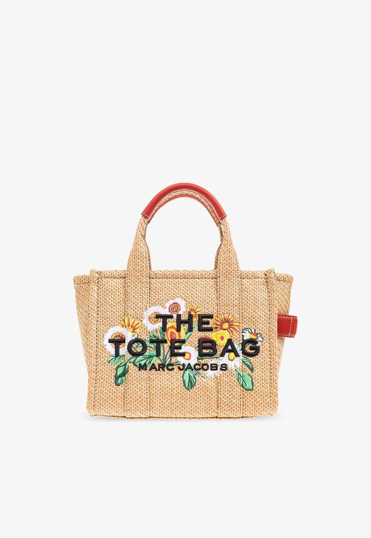 Small Daisy Woven Tote Bag