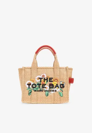 Small Daisy Woven Tote Bag