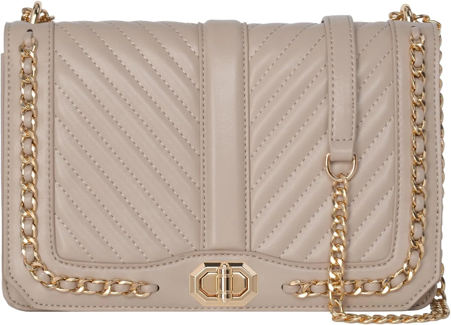 Small Quilted Crossbody Bag for Women Vegan Leather Trendy Shoulder Bag Cute Designer Phone Wallet Clutch Purse