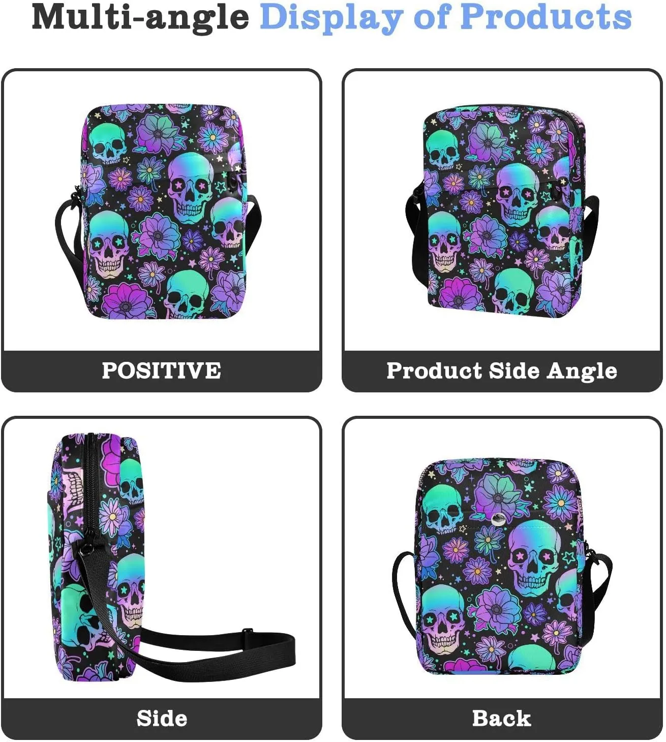 Small Shoulder Messenger Bags Women and Men Mini Adjustable Crossbody Handbag