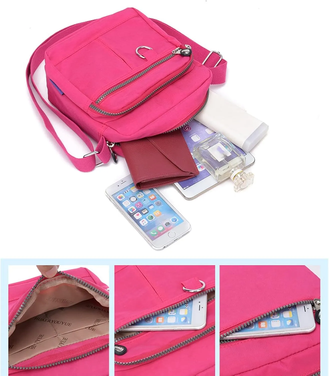 Small Sling Bag Crossbody Vegan Leather Fanny Packs for Women Women Fashionable Chest Bag for (0429A-Black, One Size)
