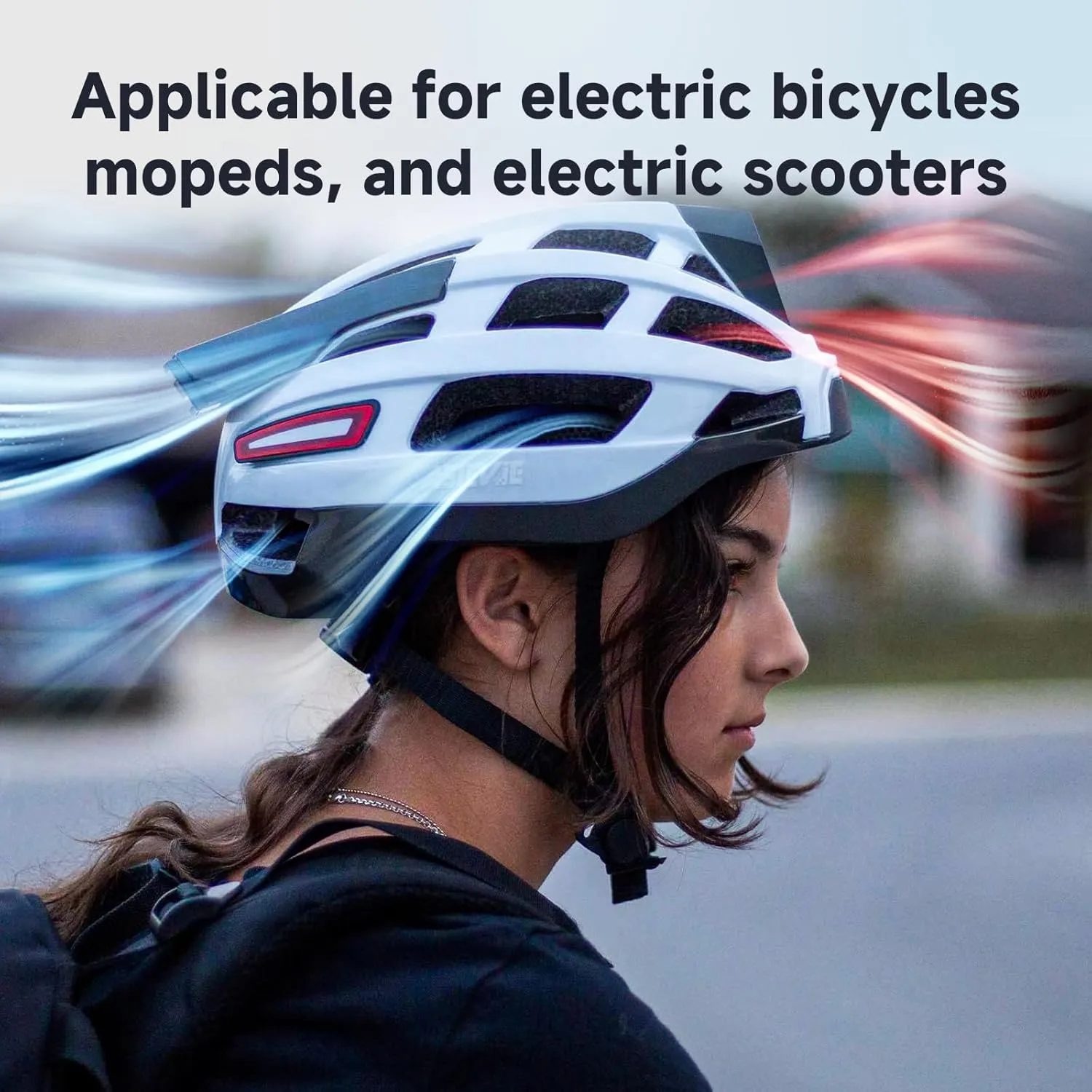 Smart Bike Helmets with Bluetooth Earphone, Headlight   Tail Light Warning Turn Signals - for E-Bikes, Scooters, Commuter, Mountain Bike