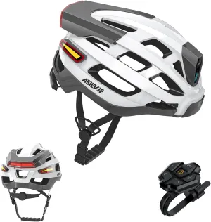 Smart Bike Helmets with Bluetooth Earphone, Headlight   Tail Light Warning Turn Signals - for E-Bikes, Scooters, Commuter, Mountain Bike
