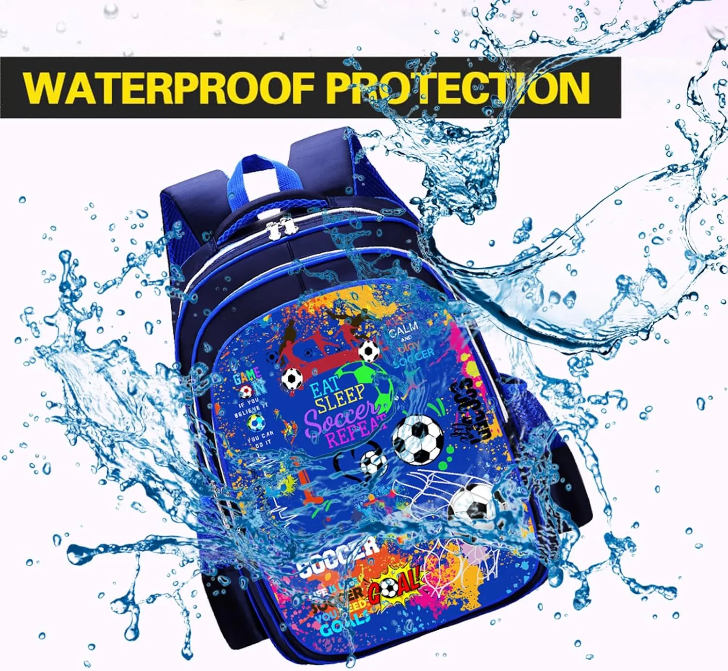 Soccer Backpack Laptop Backpack For Men Women, Soccer Backpacks Shoulder Bag For Travel Hiking Camping Daypack