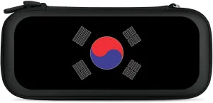 South Korea Korean Logo Compatible with Switch Carrying Case Hard Travel Game Bag Pouch with 15 Games Accessories