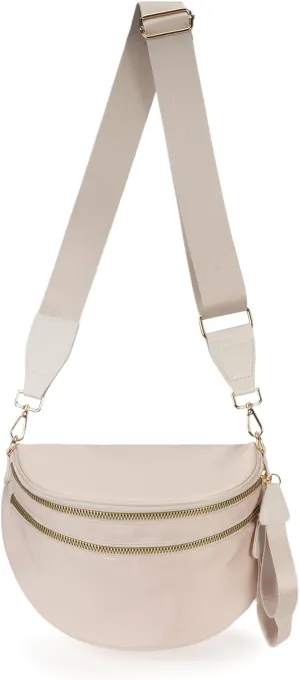 Spacious Nylon Crossbody Bag Bum Bag Handbags Wallets Purses Trendy Shoulder Bag for Women